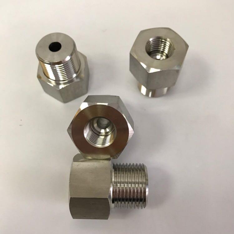 NPT1/4-M20x1.5 不锈钢内外丝接头 压力60mpa 内螺纹NPT1/4-18牙