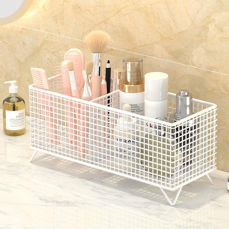 面膜收纳盒化妆品置物架卫生间梳妆台护肤品收纳箱洗手台口红架子