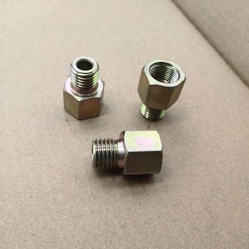 外丝M16*2粗牙-转内丝G3/8英制3分牙铁材料接头外表镀锌0316