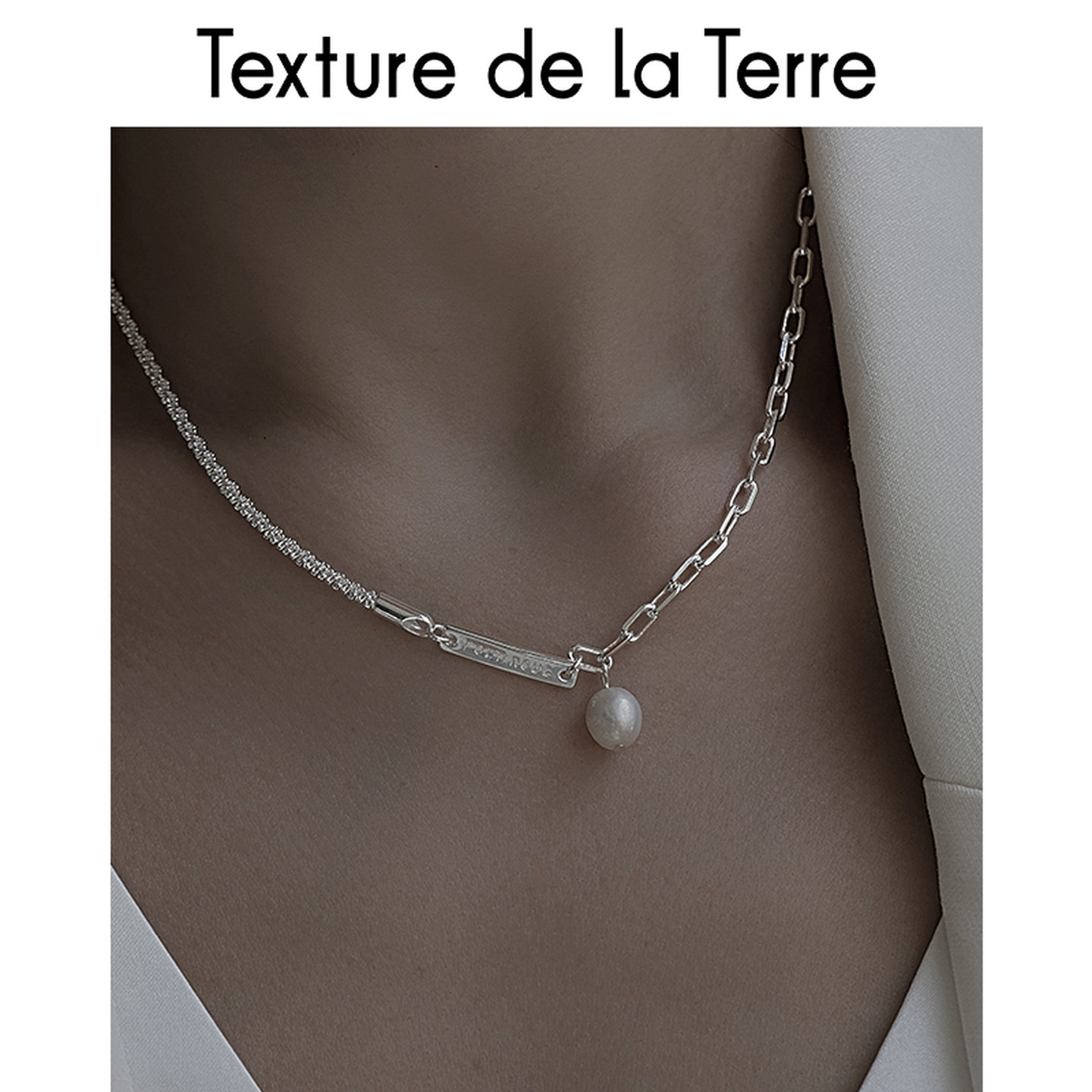 纯银天然淡水珍珠项链女款2026新款配饰闺蜜送女友锁骨颈链男款