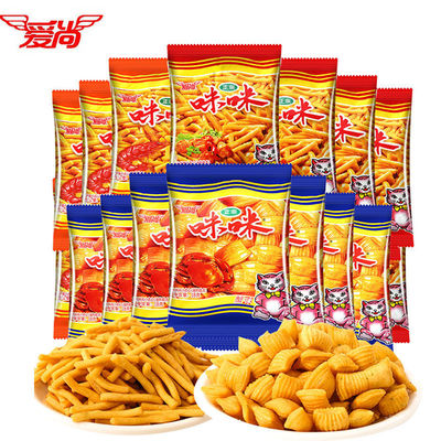 新货咪咪虾条米米咪你咪咪虾条麻辣小龙虾味零时 零食 儿童薯片好