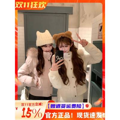 冬季短款富家千金感羽绒服2025新款女冬小个子保暖显瘦羽绒厚外套