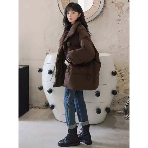 300斤大码女装宽松减龄百搭棉服上衣女胖mm加厚遮肉显瘦保暖外套