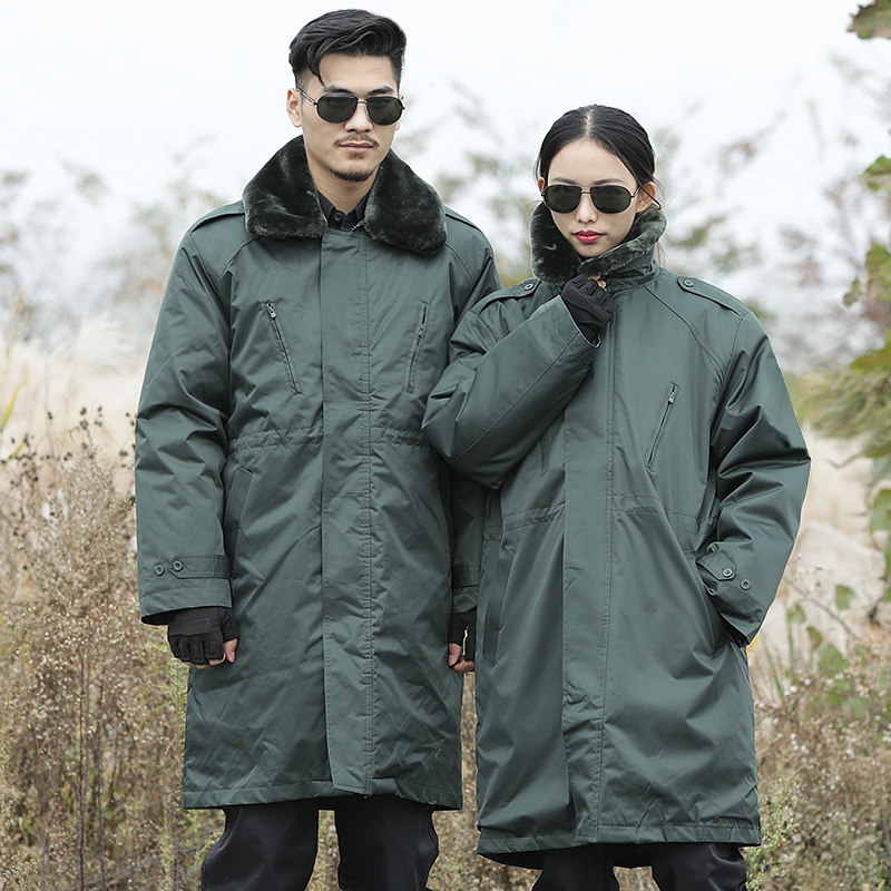 新款军大大衣男冬季加厚执勤服保安大衣长款东北棉大衣冷库防寒服