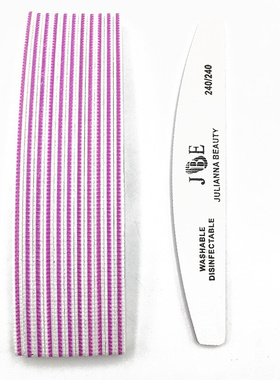 10 Pcs Nail File 100 150 180 240 Grit Unhas De Gel Nail