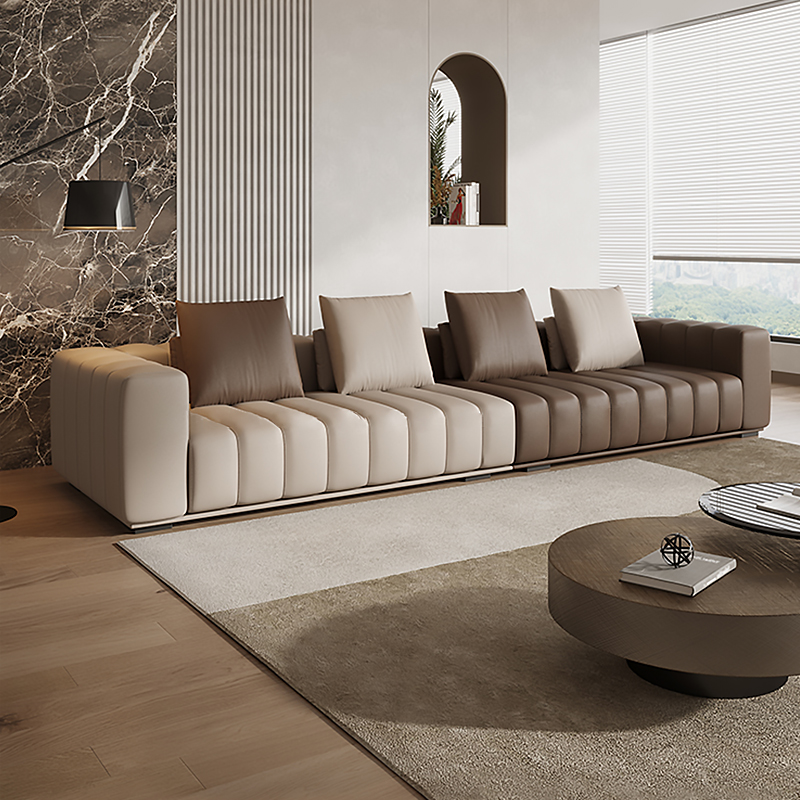 办公室高端接待真皮沙发沙发