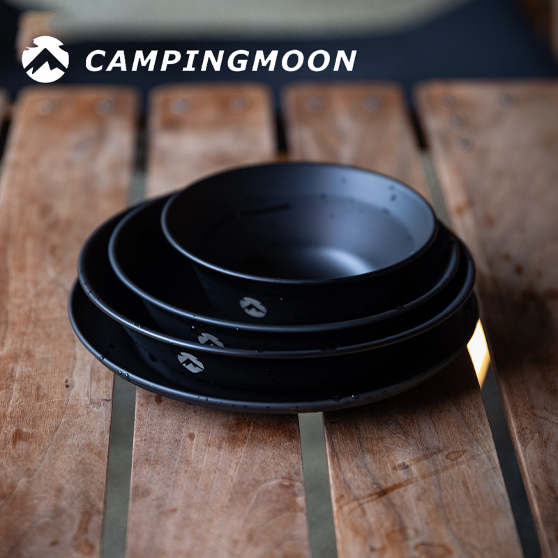 柯曼野餐碟8件套S395不锈钢简约水果盘 便携配收纳包户外野炊碗碟,户外/登山/野营/旅行用品,野餐餐具,淘宝优惠券,粉丝福利购,淘宝优惠卷