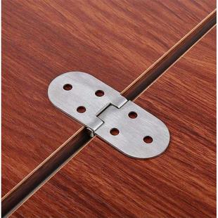 不锈钢一字翻板合页270度折叠桌圆桌餐桌台面铰链暗藏隐形台铰