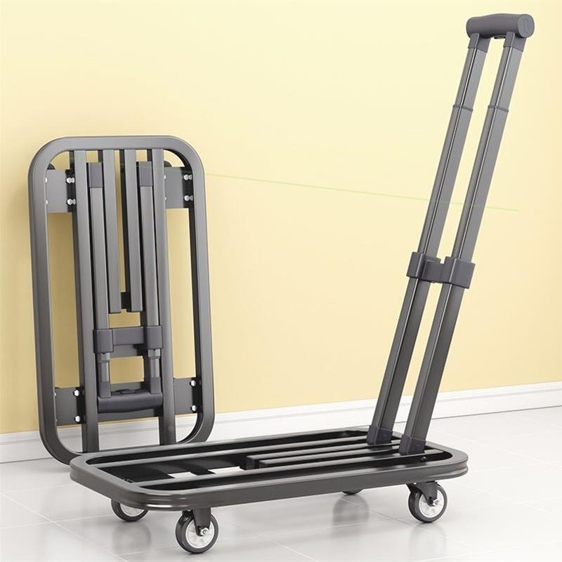 德国进口日本小推车拉货手推车搬运车平板车拖车折叠快递家用手拉