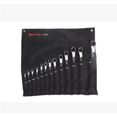 钢盾  13件套公制精抛光双梅花扳手  S017603