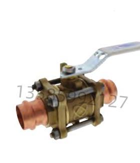 PC-595-Y/R-LF美国NIBCO尼必可黄铜三片式卡箍球阀PC-595-Y/R-66