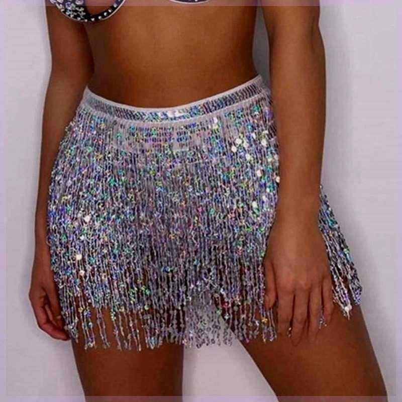 肚皮舞腰链新款流苏臀巾舞蹈服腰封屁帘舞台演出草裙舞东方舞腰巾