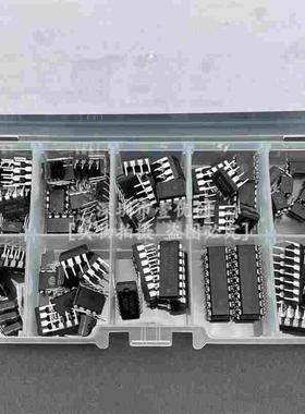 10种规格85PCS集成电路LM324芯片IC套件DIP直插NE555单精度定时器