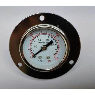 轴向带边压力表 背后外壳41～42.5mm 外框60.5mm 压力1mpa 150psi
