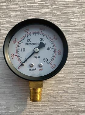 气体压力表 高压气压表 表面直径60mm 压力 0-50kg/cm2 0-700psi