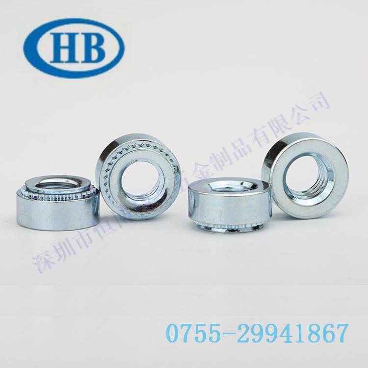 SS-RTM5/032-0/1/2ZI自扣紧螺母自锁压铆碳钢镀锌花齿压铆原厂件