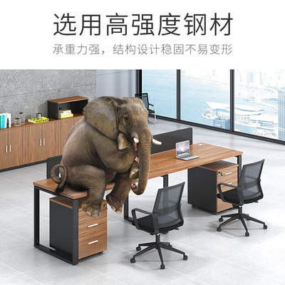 。办公家具职员桌办公桌组合现代简约屏风卡座员工位电脑桌椅2/4