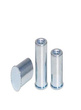 DBSO-M3-6/8/10/12/15/20/25/30碳钢盲孔滚花螺柱压板花齿螺母柱