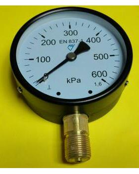 600KPA压力表0-100-200-300-400-500-600kpa压力测试100mmM20X1.5