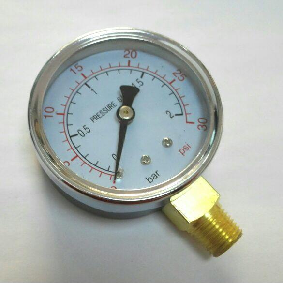 pressure gauge 0-2bar 30psi 直径60mm 压力表 可测空气或者水压