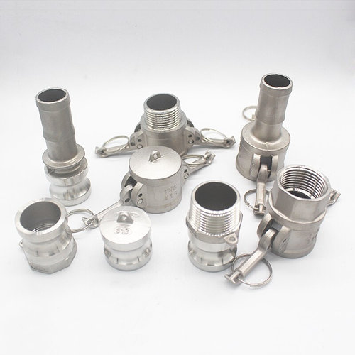 。304不锈钢快速接头C型扳把式母头皮管软管卡扣式活接阴阳端接头