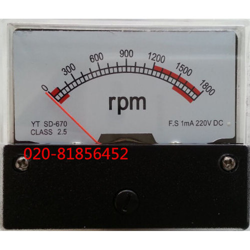 。转分表SD670-1800rpm 2000 1500rpm DC10V AC30V DC40V DC220V