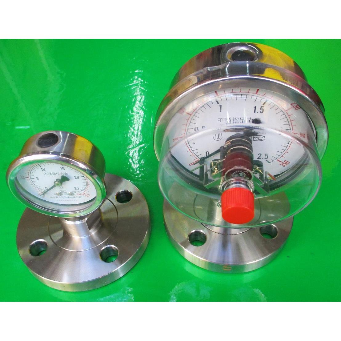 防腐压力表 不锈钢  Y100BF 100mm 2.5mpa  25公斤压力 牙m20*1.5