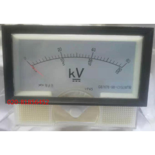 。VF45 指针直流高压电压表59C23-60KV 30KV 15KV 50UA