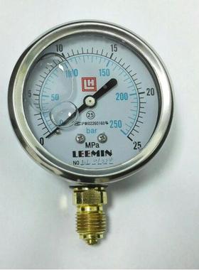 leemin 防震液压力表 Φ61mm 压力0-25mpa 250bar ytn-63-i G1/4