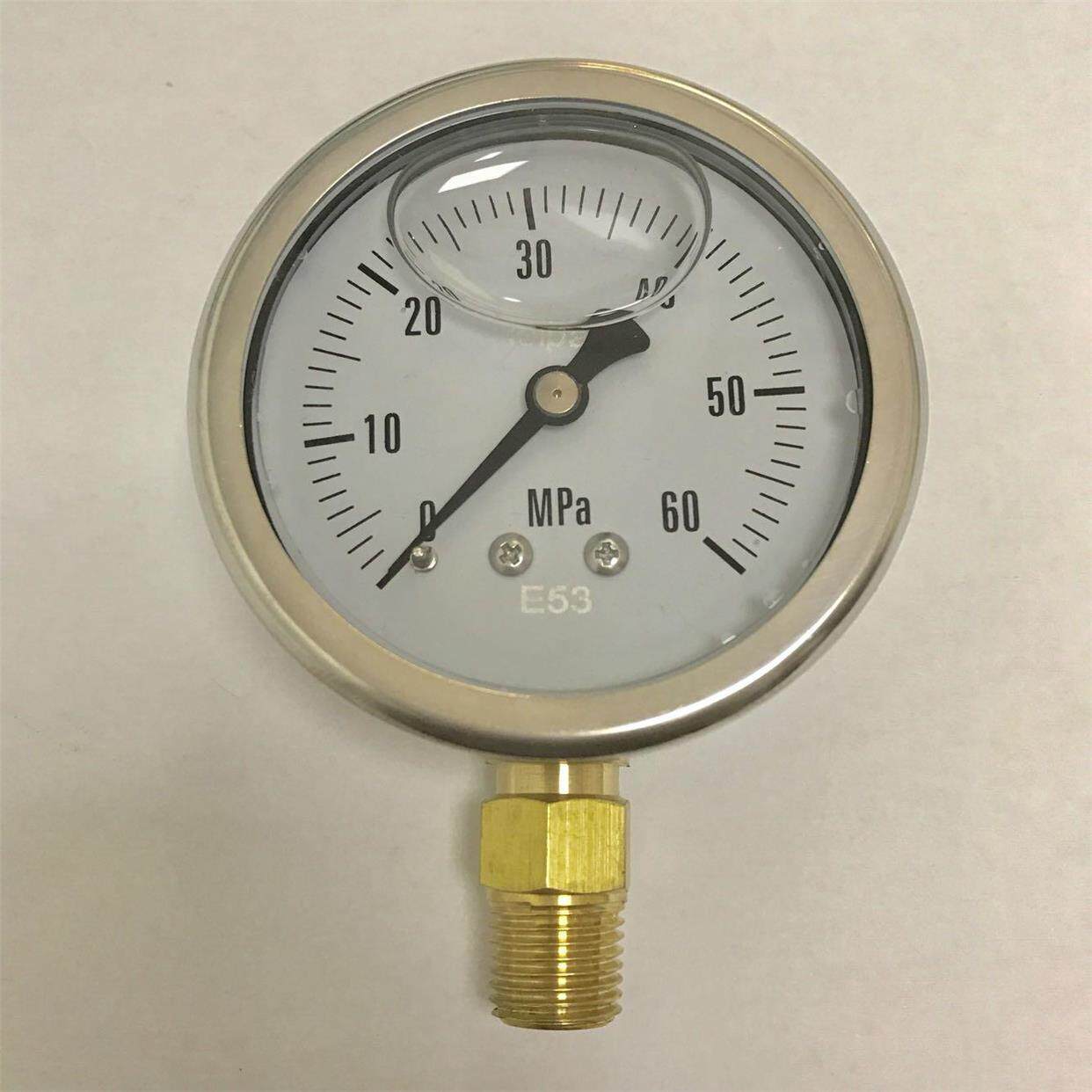 耐震压力表 Jxn-6168 0-60mpa  背后外壳直径61mm 前面直径68mm