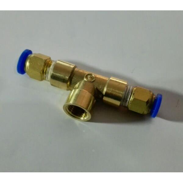 气管三通接头 三通压力表气管连接接头 内牙2分 可接外径6mm气管