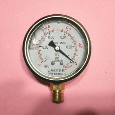 注油负压计 充液真空表 防振表 ZN-60 -0.1-0mpa -1～0kg 60mm