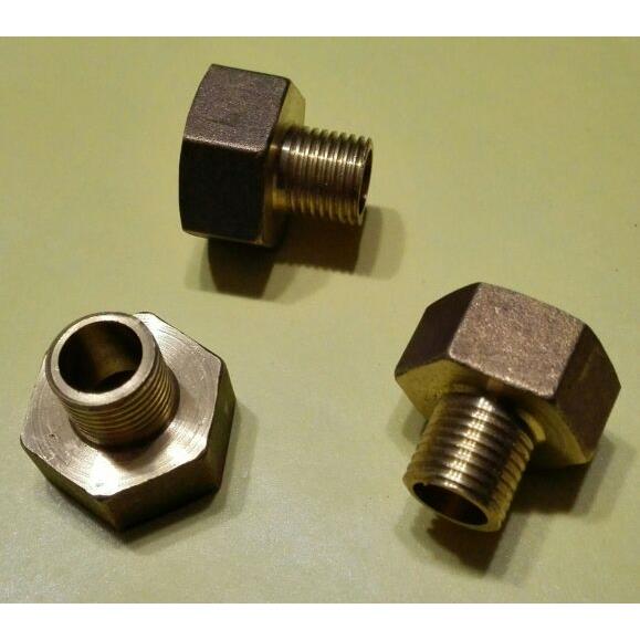 G1/2-G1/4 铜接头 内丝四分牙 外丝二分牙 内螺纹G1/2 外螺纹G1/4