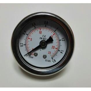 轴向压力表 背后直径41mm 轴向耐震压力表 正面Φ47mm 压力1.6mpa