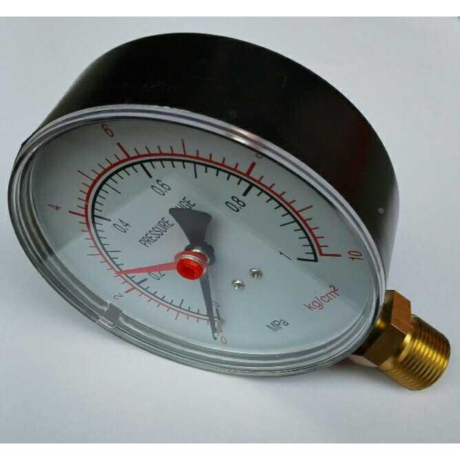 压力表 pressure gauge 0～1mpa 10kg/cm2 双针指示压力指示表