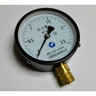 上海银普仪表有限公司 100mm 压力表 Y-100 0- 60mpa m20x1.5