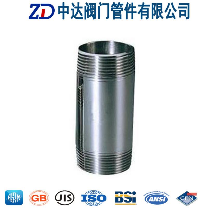 304不锈钢接头100长双头丝直饮水双头外丝抛光加长外螺纹转换直接