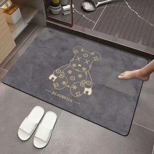 卫生间门口防滑板天然硅藻泥家用速干吸水垫厕所洗手间脚垫地点垫