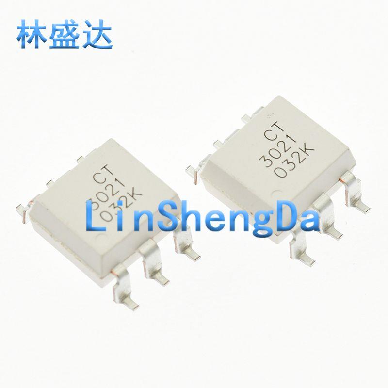 贴片光耦 CT3021(S)(T1) SMD-6 兼容MOC3021耦合器芯片3021 3O21