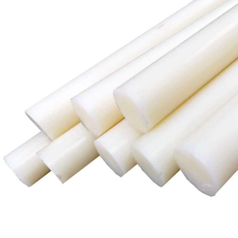 尼龙棒工程塑料棒实心圆棒塑料白色耐磨耐高温实用棒尼龙棒