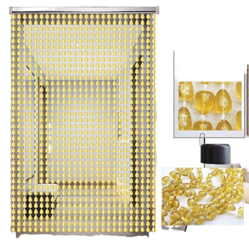 珠帘风水招财门帘亚克力挂帘客厅卧室玄关隔断装饰仿水晶帘子