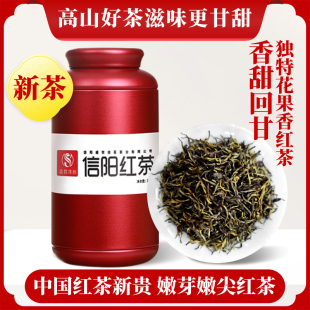 信阳红茶茶叶特级花果香嫩芽高山工夫红茶浓香型信阳毛尖红茶养胃