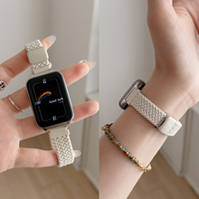 适用小米手环9pro表带8Pro手腕带红米watch5手表带redmiwatch6尼龙编织秋冬智能运动细款小蛮腰九女生男新款