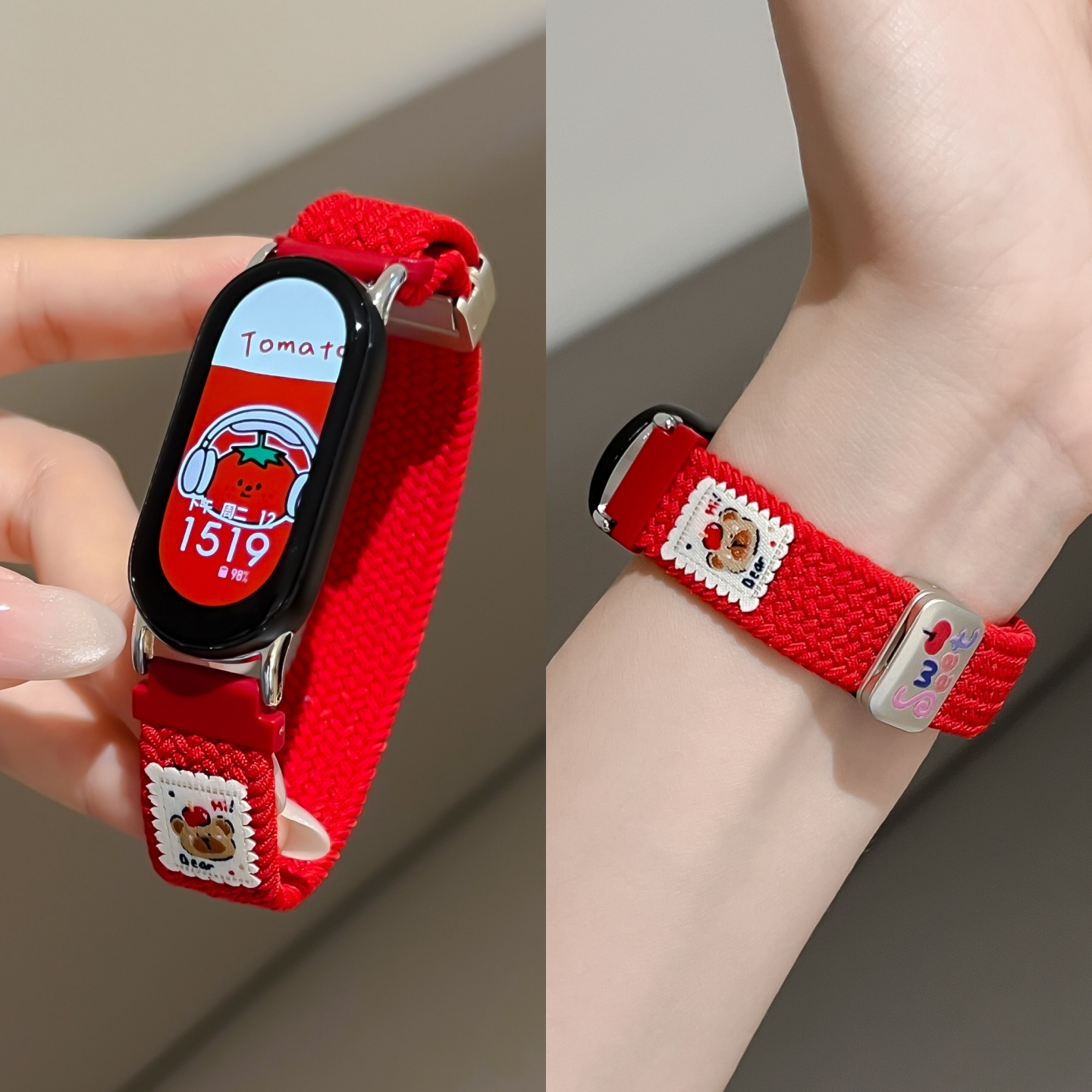 2026款红色适用小米手环10表带