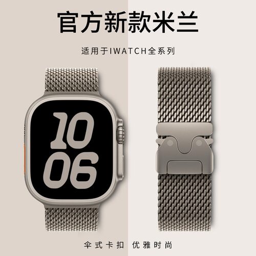 适用2025官方iwatch米兰尼斯表带