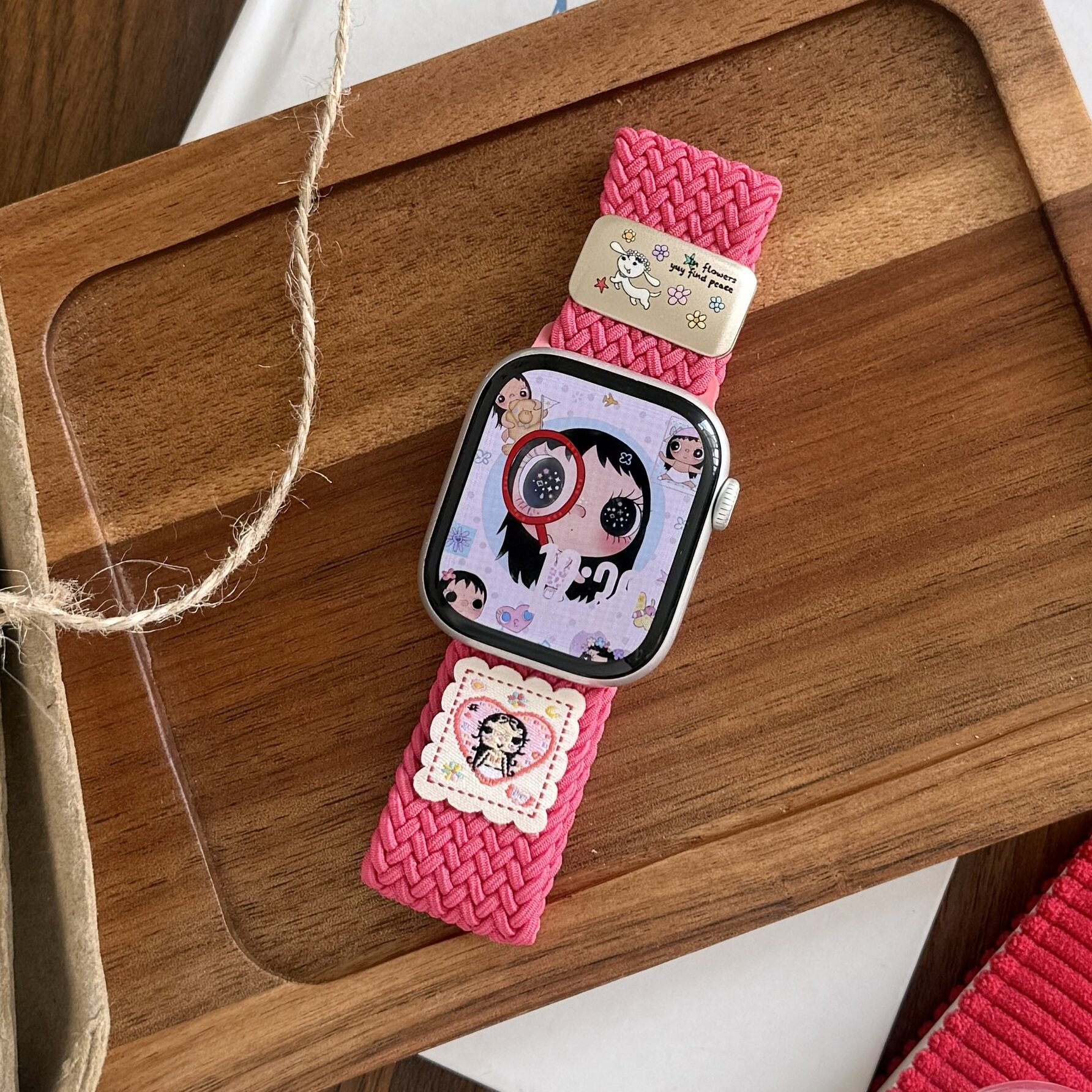 iWatchS11卡通小玉尼龙编织表带图片