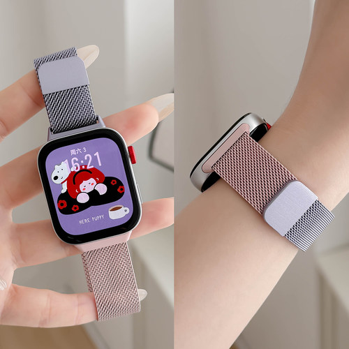 适用华为FIT4手表表带FIT3智能运动4pro米兰尼斯腕带watchfit3金属磁吸新款fit表链watch三四代女秋冬男配件