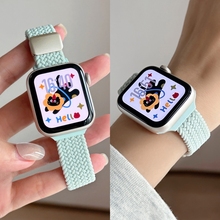 细款小蛮腰适用applewatch10表带S9苹果手表iwatch9新款S10磁吸S8编织8女生运动7创意S7高级感男S6尼龙SE腕带