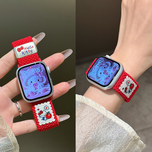 2026款适用苹果手表S11表带红色