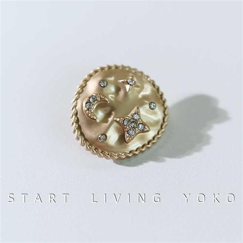Manual◆金属钻石纽扣星星月亮椭圆装饰扣外套衬衣开衫毛衣纽扣子